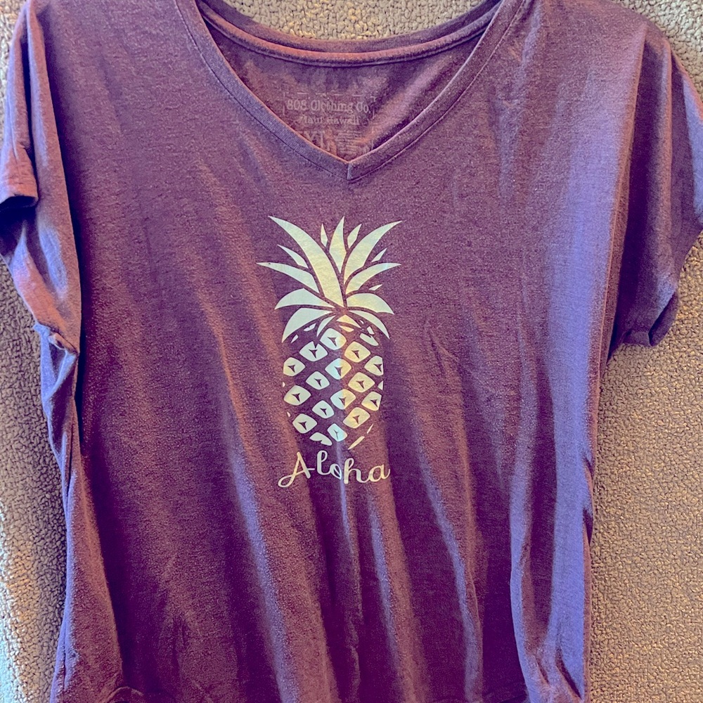 Soft purple v neck tshirt
